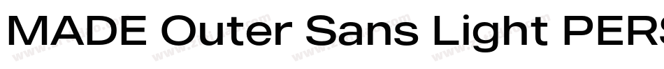 MADE Outer Sans Light PERSONAL USE字体转换